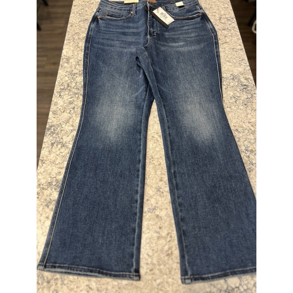 NWT Judy Blue Womens 16W Short High Rise Tummy Control Bootcut Jeans